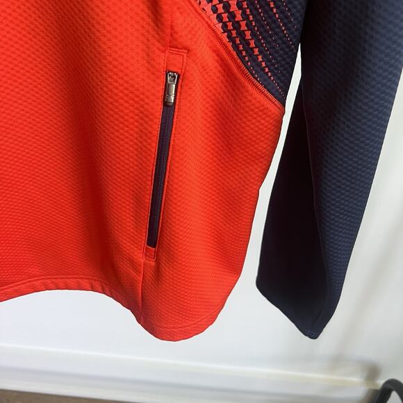 Under Armour Auburn Tigers Long Sleeve Pullover Sweatshirt  1/4 Zip Sweater Sz M - Picture 4 of 8